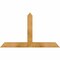 Ekena Millwork Portland Rough Sawn Timber Gable Bracket, Western Red Cedar, 48"W x 28"H x 4"D x 4"F, 14/12 Pitch GBW048X28X0404POR00RWR - alternate 1